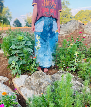 Wildflower Denim Maxi