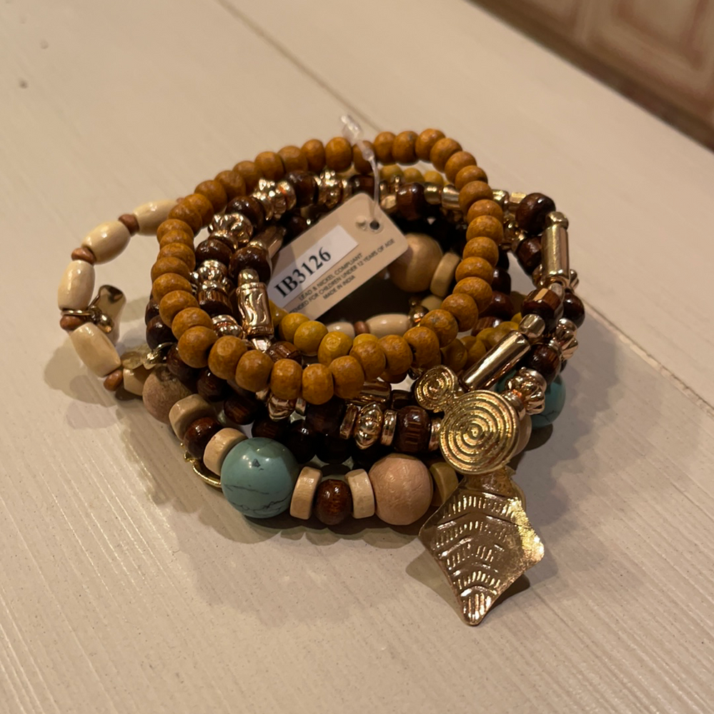
            
                Load image into Gallery viewer, Wooden Bead Bracelet
            
        