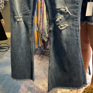 Risen Distressed Vintage Flare Jeans