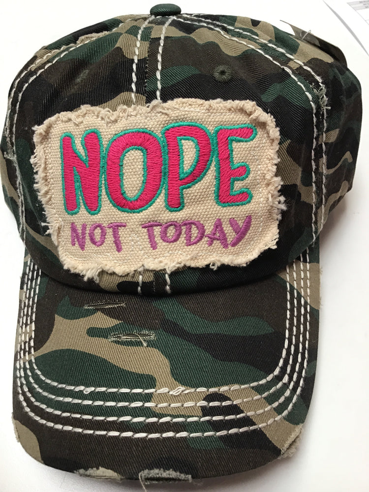 Nope not today hat