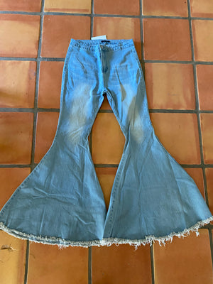Gypsy Jazz Blue Denim Bell Bottom Jeans
