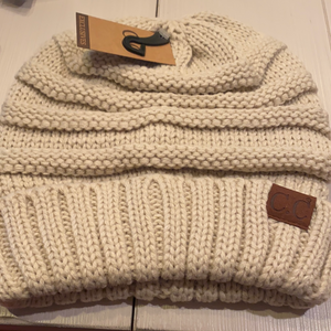 CC Beanie w/roll up front