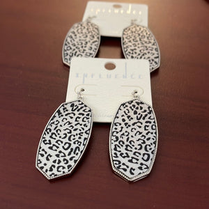 Leopard Metal Earrings