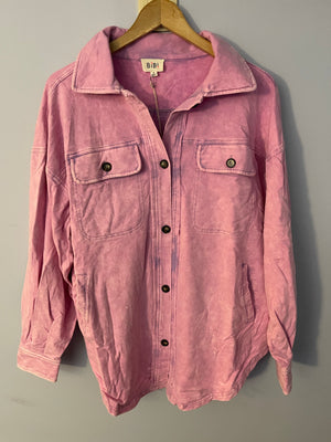 Vintage Lavender Shirt Jacket