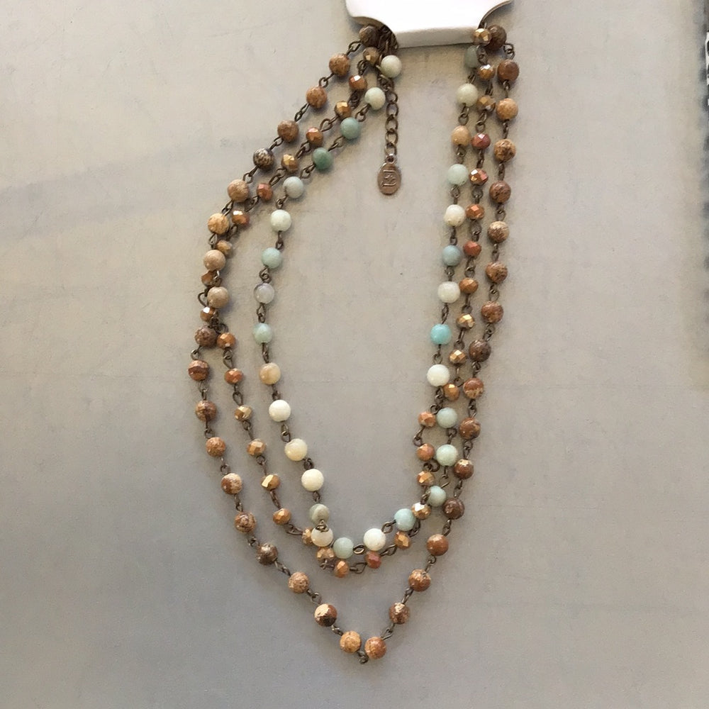 
            
                Load image into Gallery viewer, Layered multi color necklace
            
        