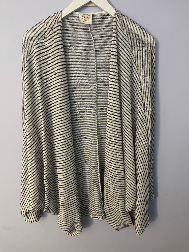 
            
                Load image into Gallery viewer, Long sleeve Striped Knit Cardigan
            
        